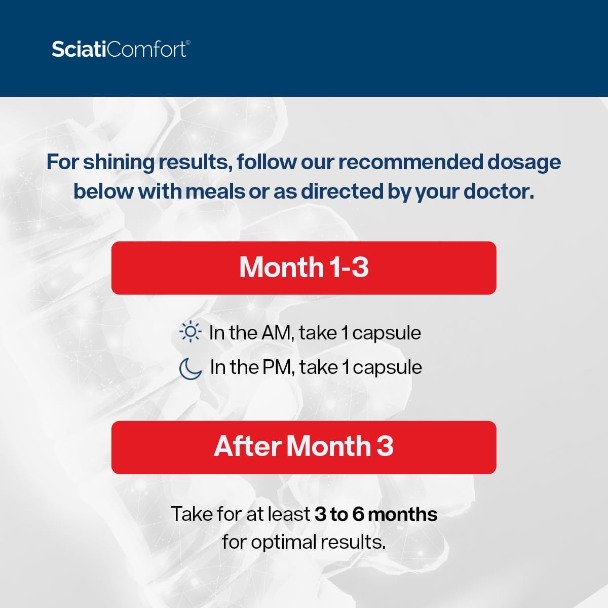 SciatiEase SciatiComfort Spine Disc Sciatic Nerve Support Supplement